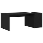 Mesa de Café Roble Negro 90 x 45 x 35 cm Madera de ingeniería