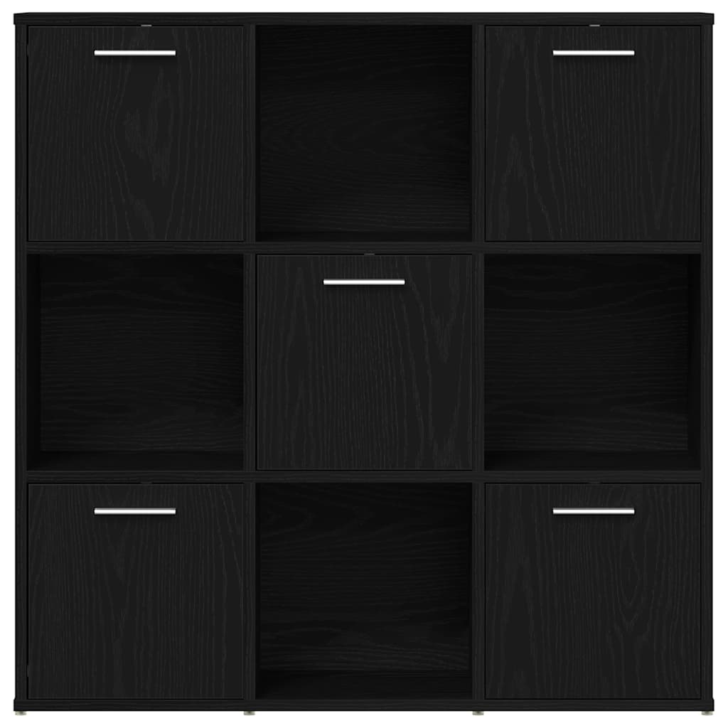 Librería de roble negro 90x28x90 cm Madera de ingeniería