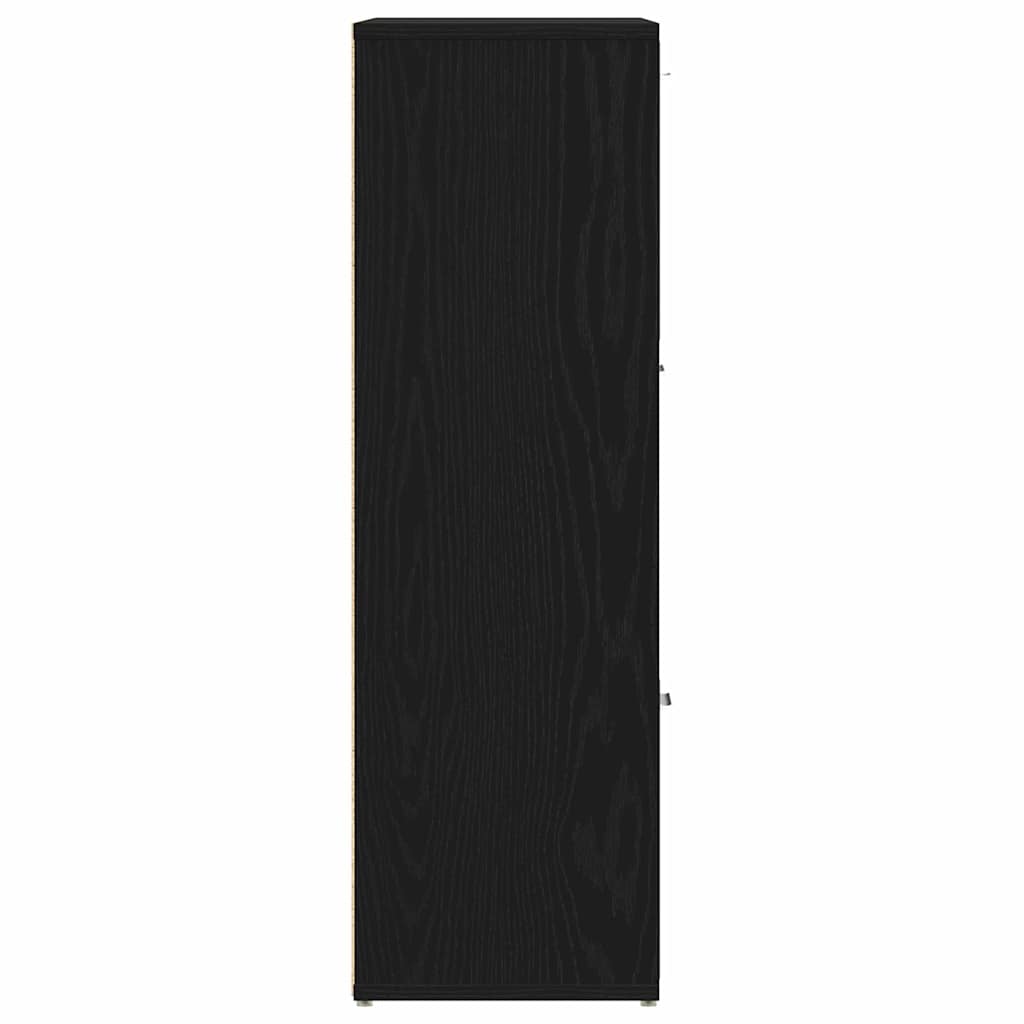Librería de roble negro 90x28x90 cm Madera de ingeniería