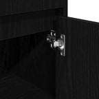Gabinete de Baño con cajón Roble Negro 30 x 30 x 95 cm