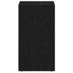 Armario de baño madera contrachapada negro roble 60x33x60 cm