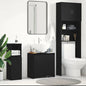 Black oak plywood bathroom cabinet 60x33x60 cm