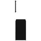 Gabinete de Baño con almacenamiento Roble Negro 60 x 33 x 60 cm