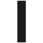 Estante de pared roble negro 90x16x78 cm madera de ingeniería