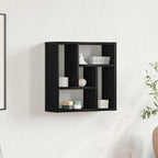 Estante de pared 2 uds madera ingeniería gris Sonoma 38x12x38cm
