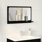 Mirrored shelf with shelf Old wood 90 x 10.5 x 37 cm