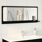 Mirrored shelf with shelf Old wood 90 x 10.5 x 37 cm