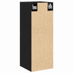 Gabinete de Baño con almacenamiento Roble Negro 30 x 30 x 80 cm