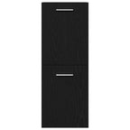 Gabinete de Baño con almacenamiento Roble Negro 30 x 30 x 80 cm