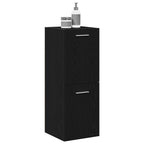 Gabinete de Baño con almacenamiento Roble Negro 30 x 30 x 80 cm
