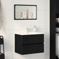 Bathroom Vanity Unit Black Oak 60 x 38.5 x 45 cm