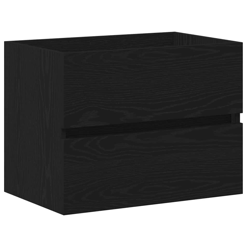 Gabinete de Lavabo para Baño Roble Negro 60 x 38,5 x 45 cm