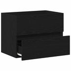Gabinete de Lavabo para Baño Roble Negro 60 x 38,5 x 45 cm