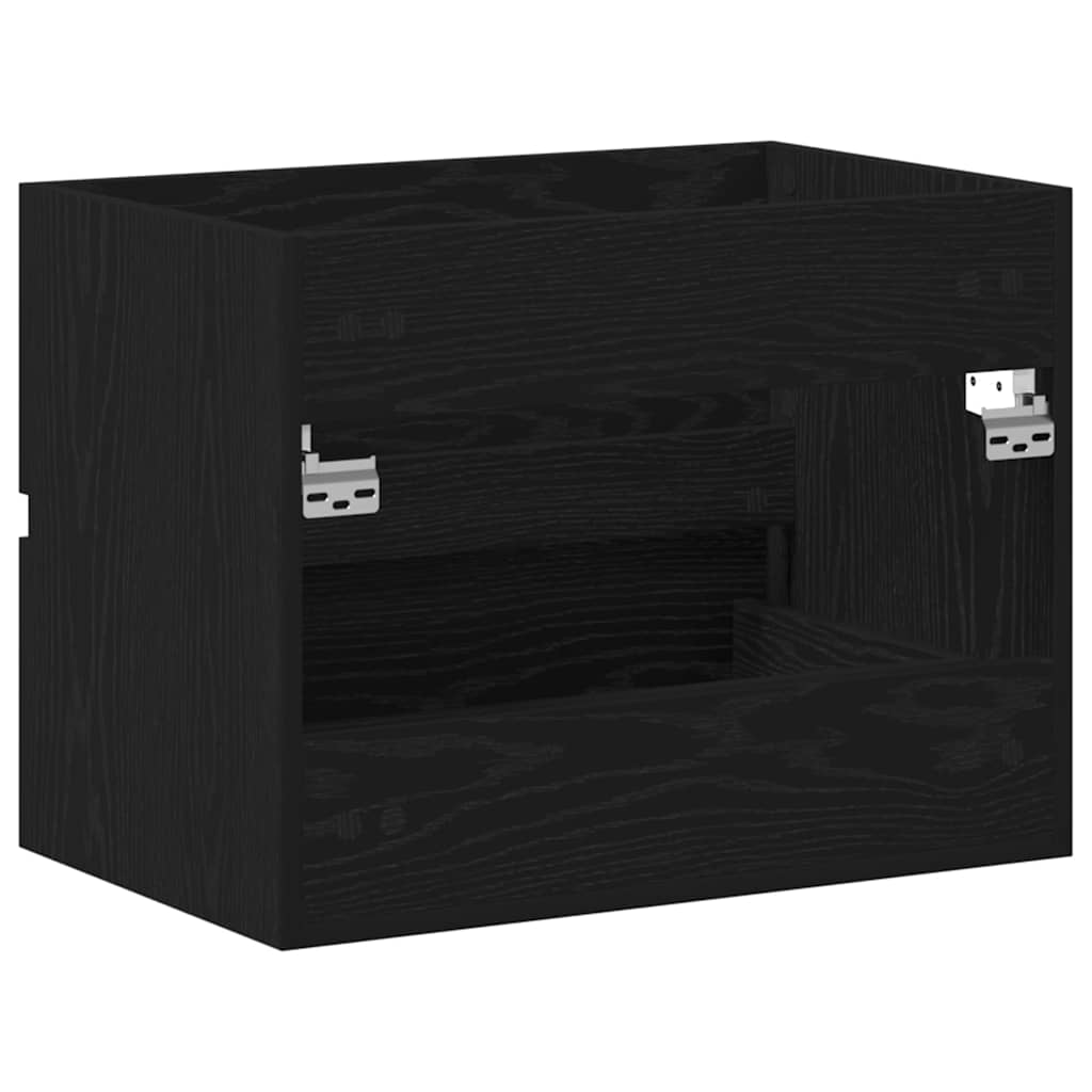 Gabinete de Lavabo para Baño Roble Negro 60 x 38,5 x 45 cm
