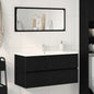 Bathroom Vanity Unit Black Oak 60 x 38.5 x 45 cm