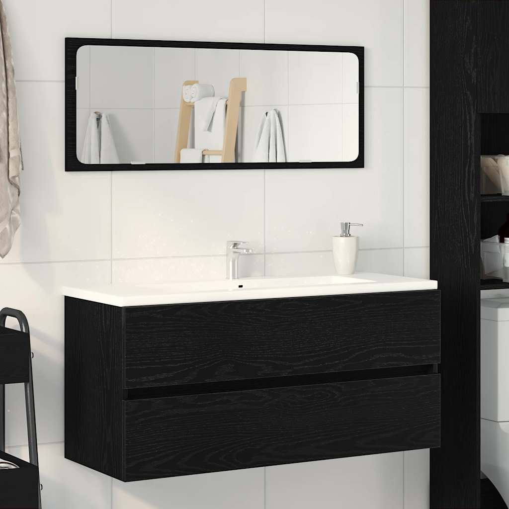 Armario lavabo madera contrachapada roble Sonoma 90x38,5x45 cm