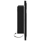 Espejo de baño con luces LED roble negro 60x8,5x37 cm