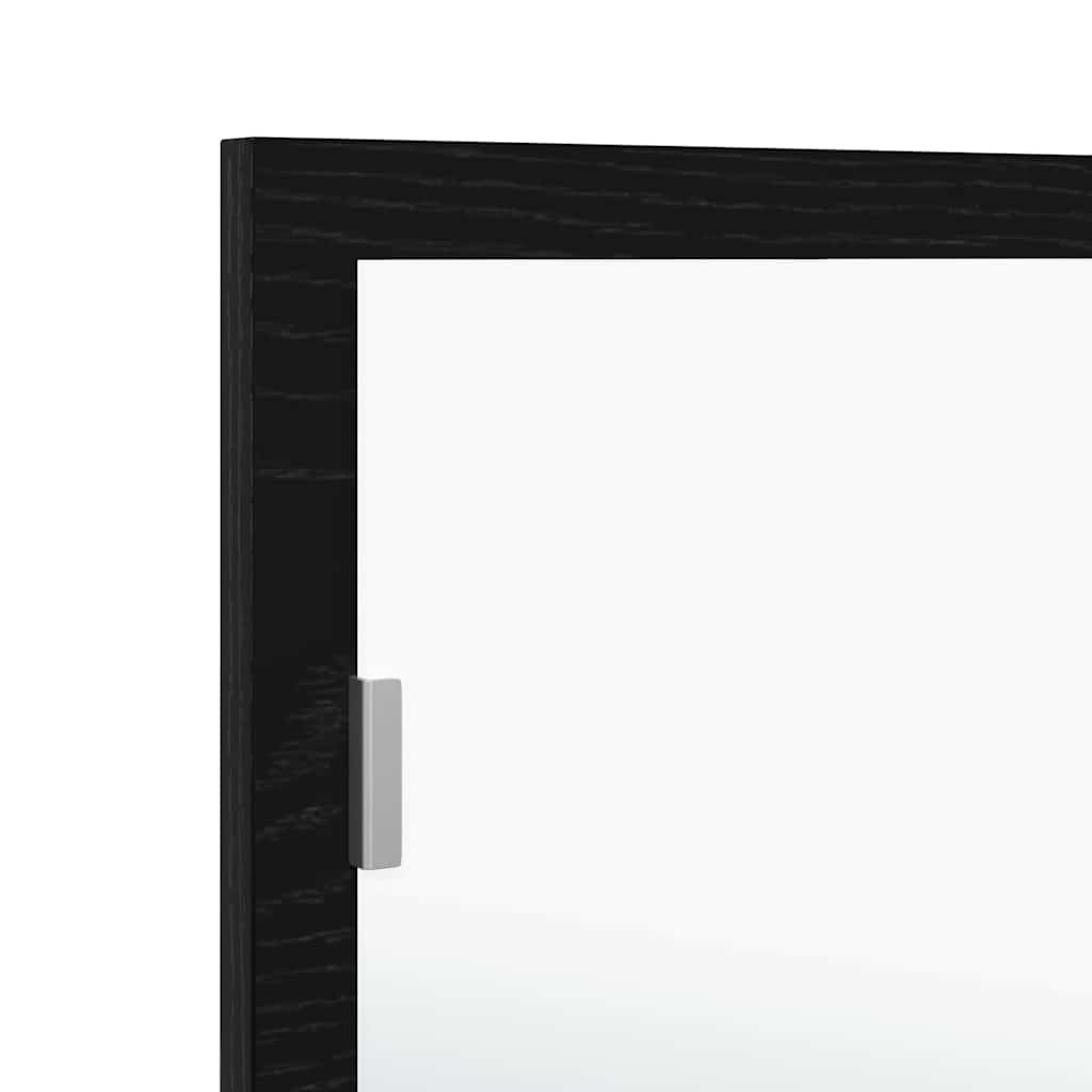Espejo de baño LED Roble Negro 100 x 8,5 x 37 cm Cristal