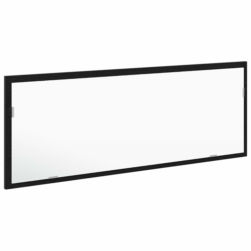 Espejo de baño LED Roble Negro 100 x 8,5 x 37 cm Cristal