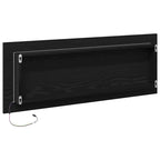 Espejo de baño LED Roble Negro 100 x 8,5 x 37 cm Cristal