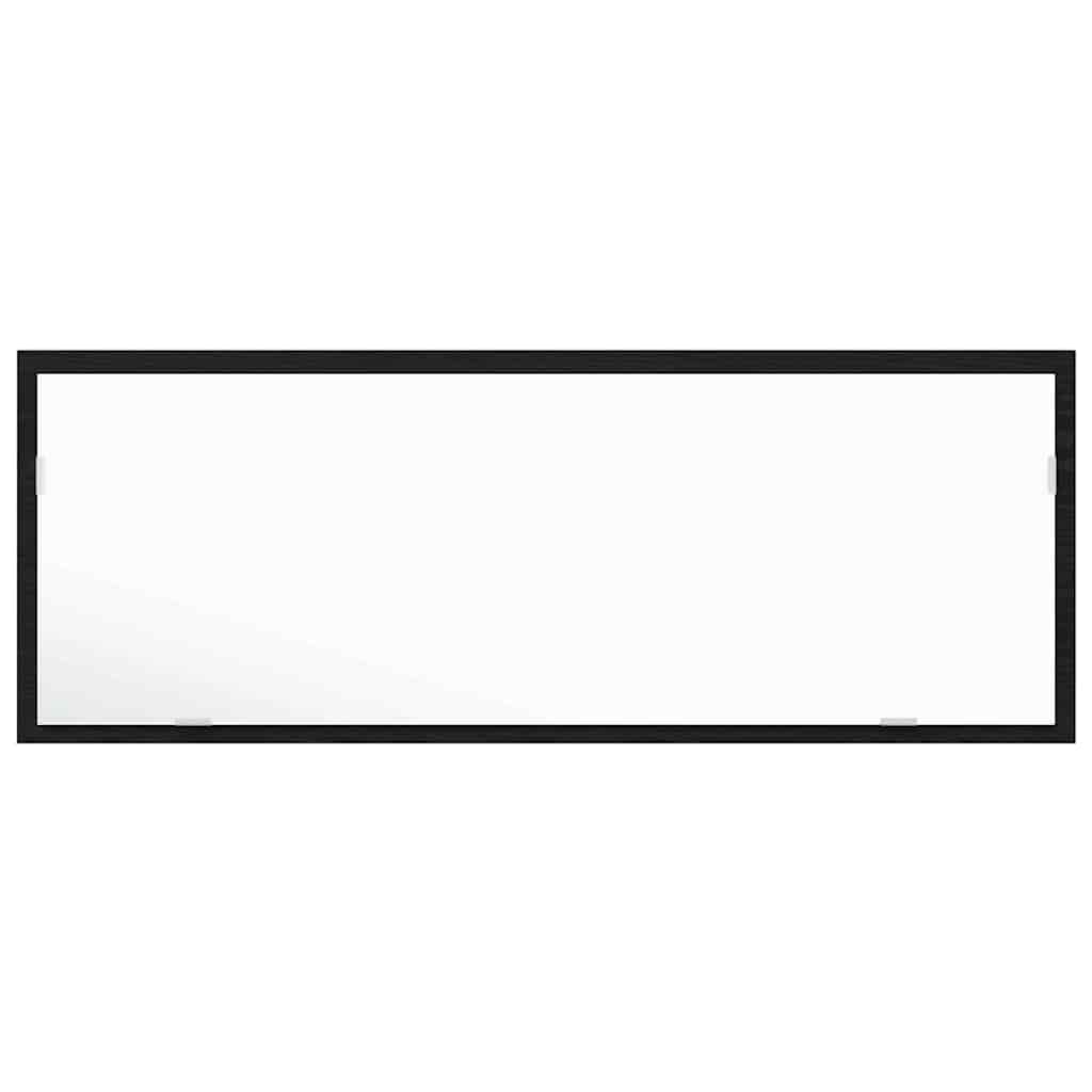 Espejo de baño LED Roble Negro 100 x 8,5 x 37 cm Cristal