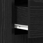 Gabinete de Baño con cajón Roble Negro 60 x 33 x 80 cm