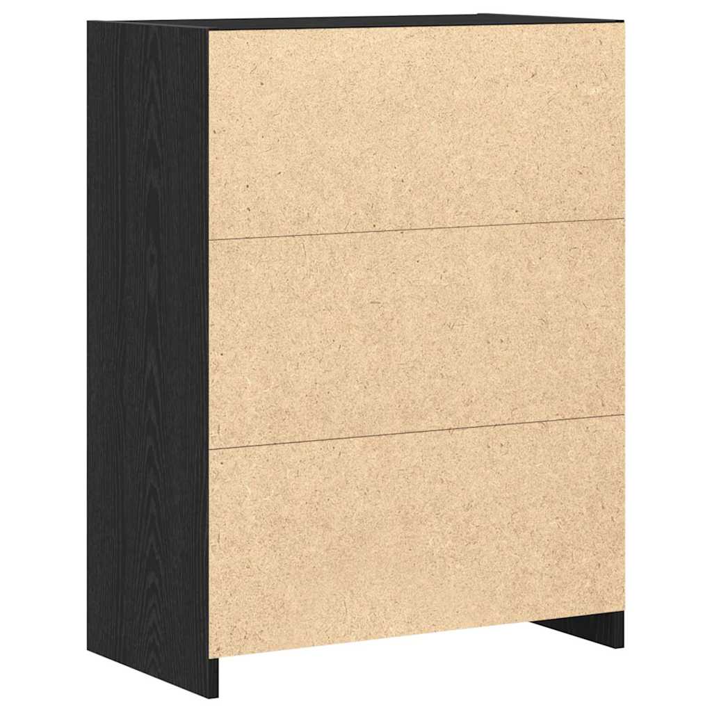 Gabinete de Baño con cajón Roble Negro 60 x 33 x 80 cm