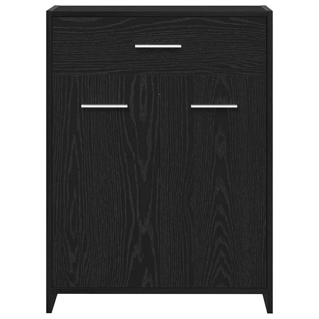 Gabinete de Baño con cajón Roble Negro 60 x 33 x 80 cm