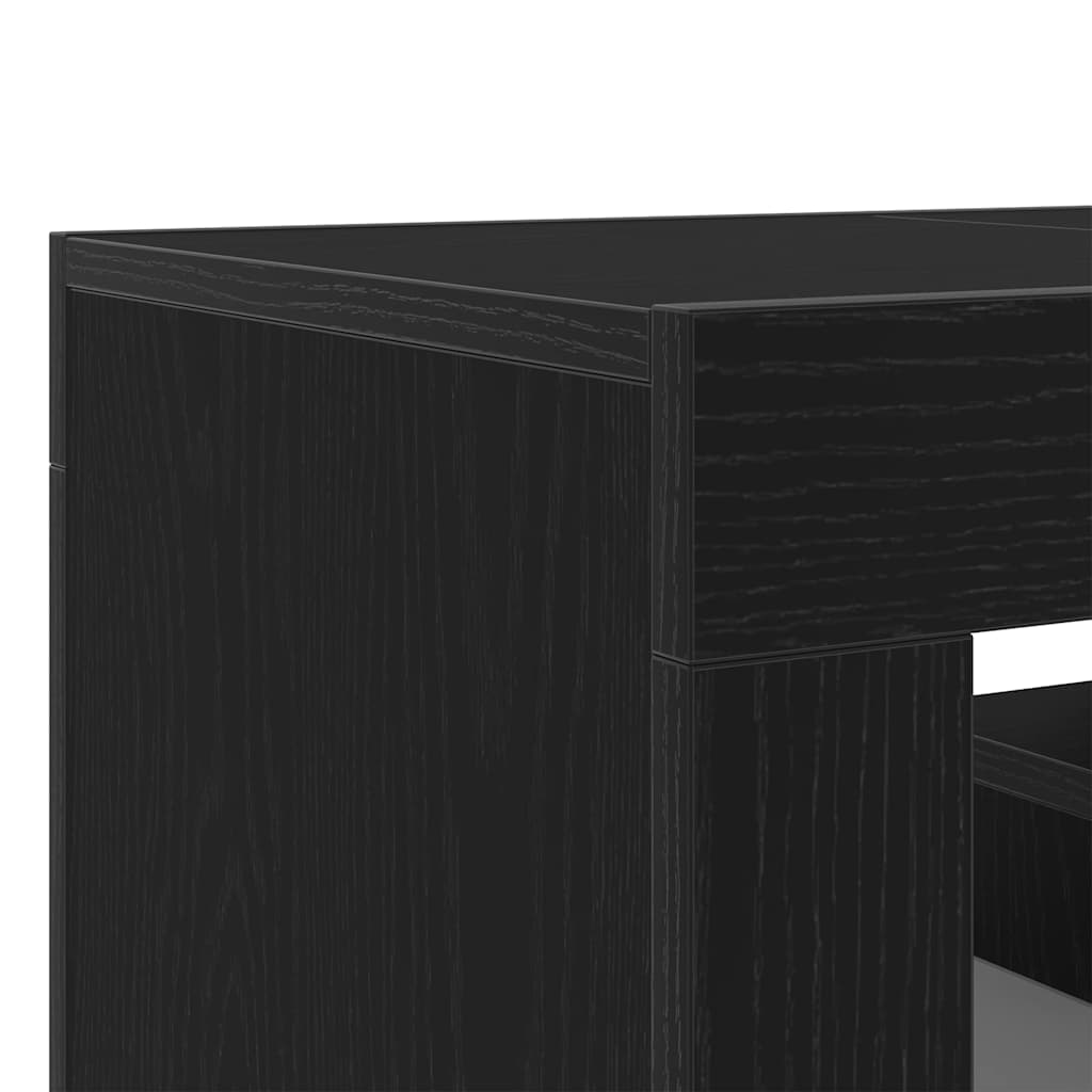 Mueble de TV Roble Negro 120 x 35 x 40 cm Madera de ingeniería