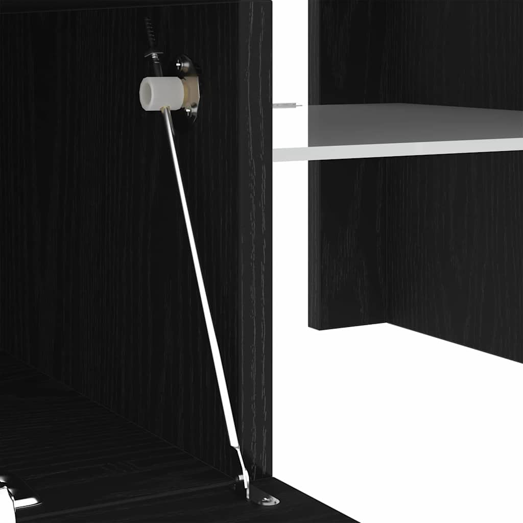 Mueble de TV Roble Negro 120 x 35 x 40 cm Madera de ingeniería