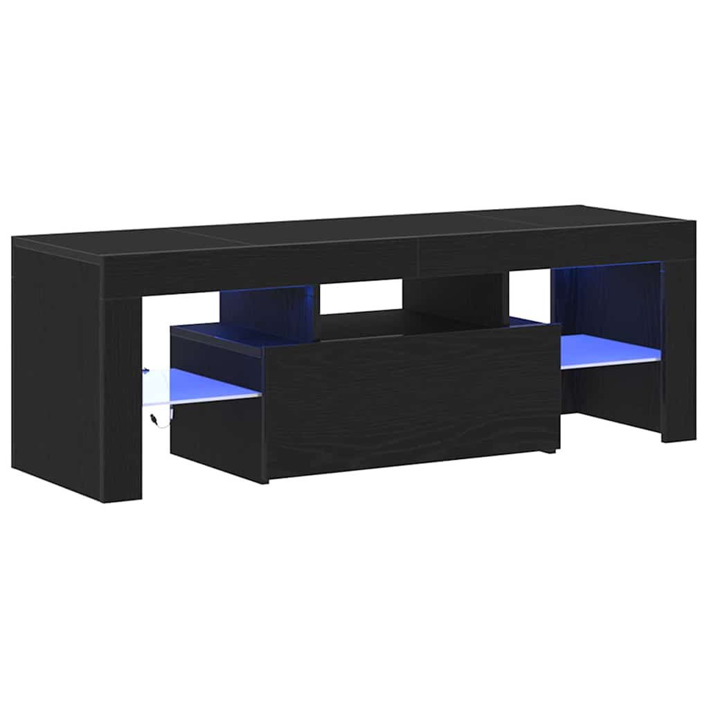 Mueble de TV Roble Negro 120 x 35 x 40 cm Madera de ingeniería