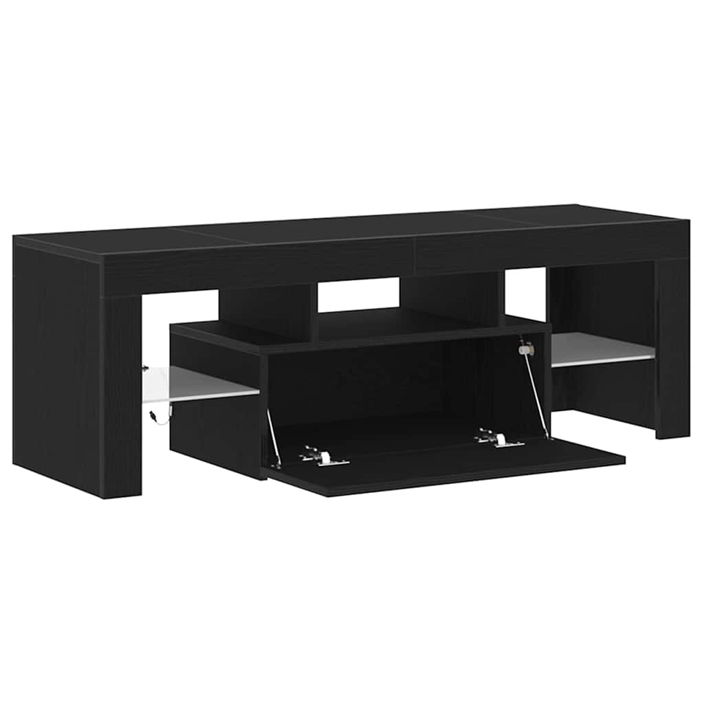 Mueble de TV Roble Negro 120 x 35 x 40 cm Madera de ingeniería