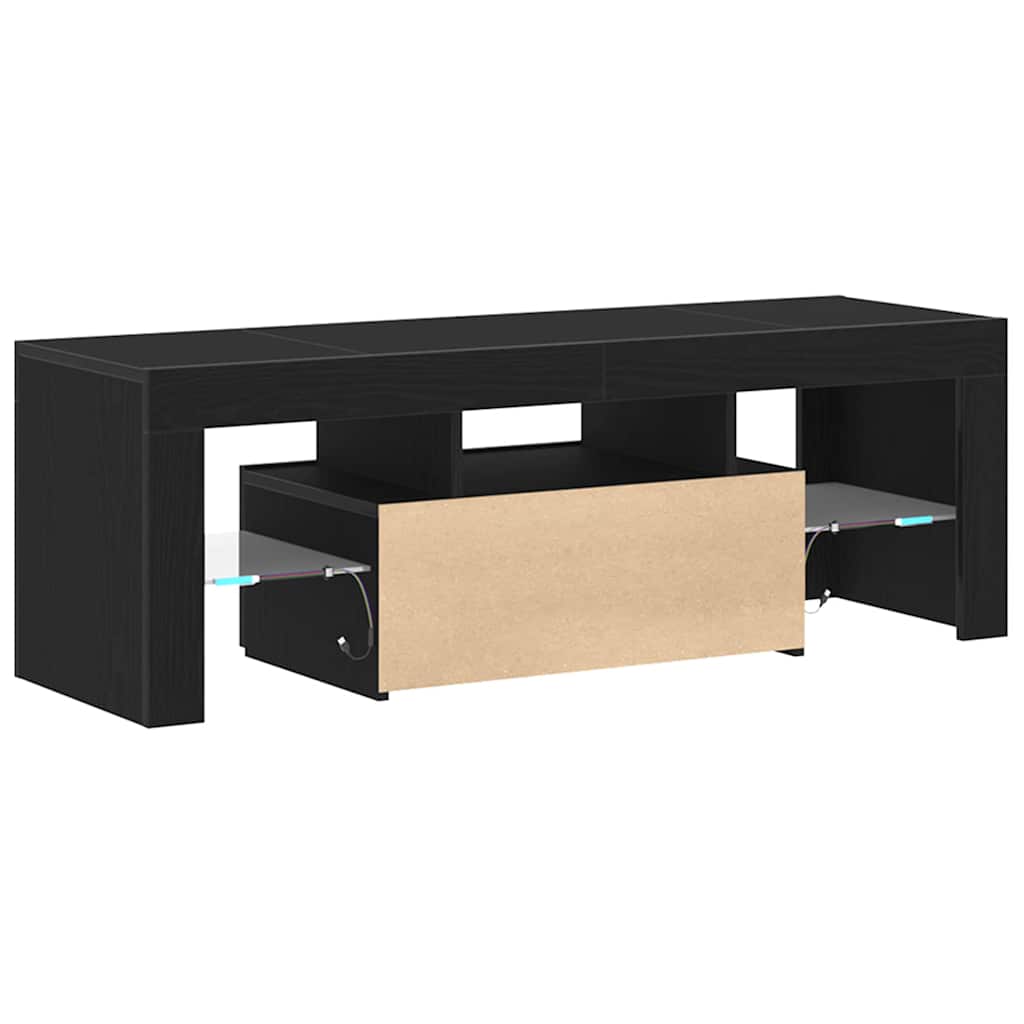 Mueble de TV Roble Negro 120 x 35 x 40 cm Madera de ingeniería