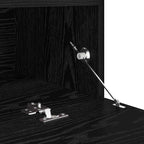 Mueble de TV con LED 2 pcs Roble Negro 60 x 35 x 40 cm