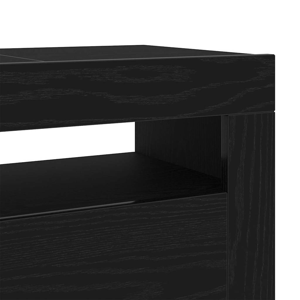 Mueble de TV Roble Negro 120 x 35 x 40 cm Madera de ingeniería