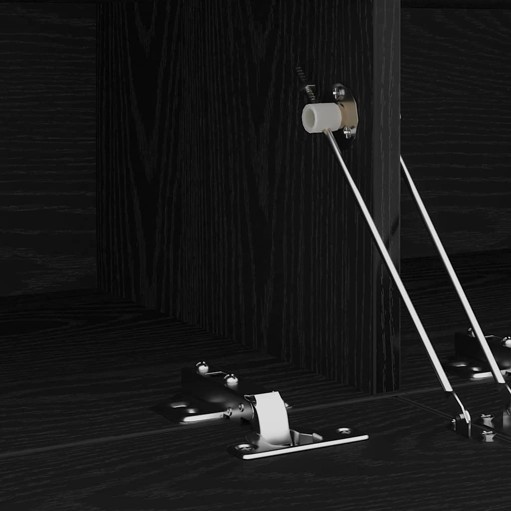 Mueble de TV Roble Negro 120 x 35 x 40 cm Madera de ingeniería