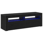 Mueble de TV Roble Negro 120 x 35 x 40 cm Madera de ingeniería
