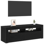 Mueble de TV Roble Negro 120 x 35 x 40 cm Madera de ingeniería
