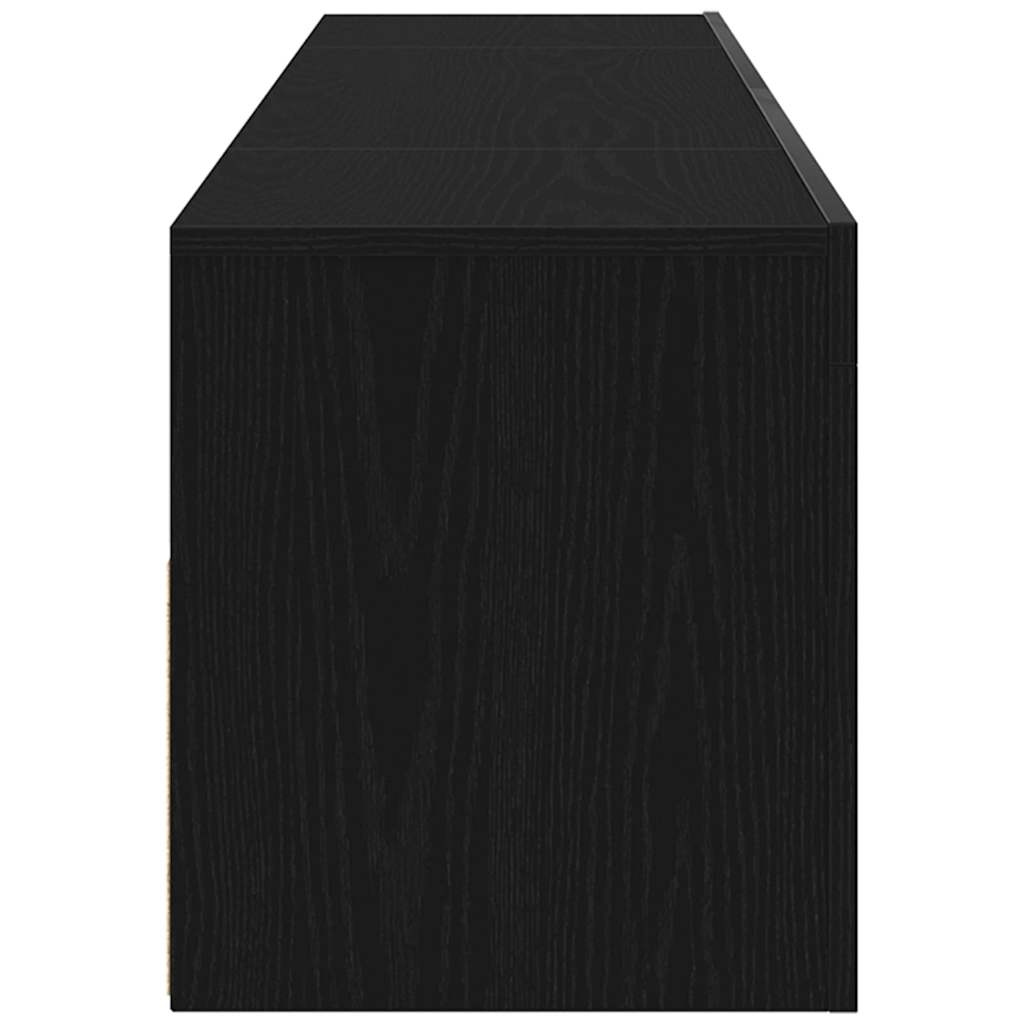 Mueble de TV Roble Negro 120 x 35 x 40 cm Madera de ingeniería