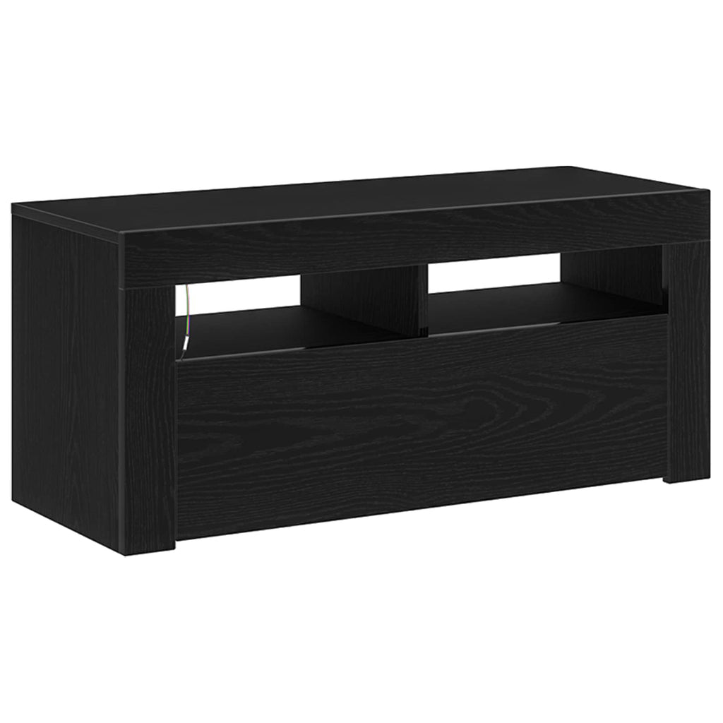 Mueble de TV Roble Negro 90 x 35 x 40 cm Madera de ingeniería