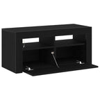 Mueble de TV Roble Negro 90 x 35 x 40 cm Madera de ingeniería