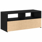 Mueble de TV Roble Negro 90 x 35 x 40 cm Madera de ingeniería
