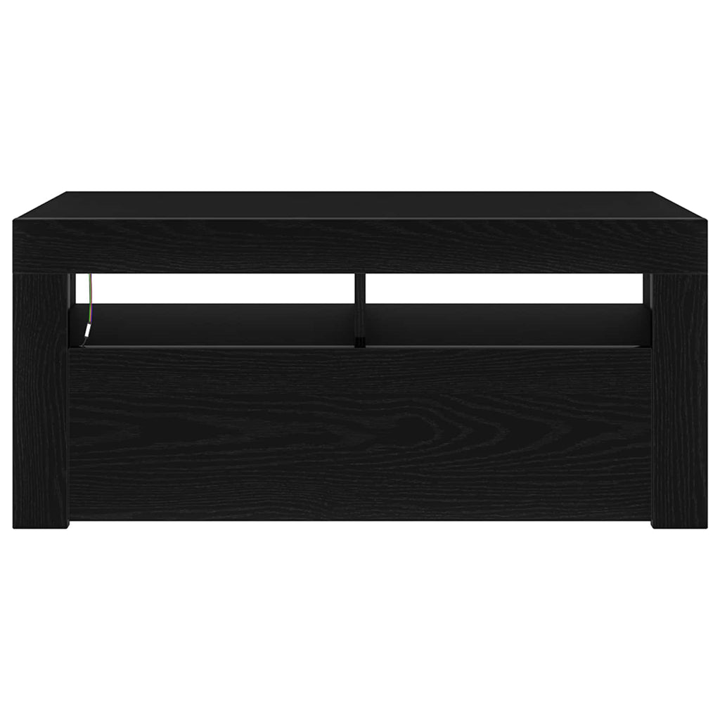 Mueble de TV Roble Negro 90 x 35 x 40 cm Madera de ingeniería