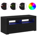 Mueble de TV Roble Negro 90 x 35 x 40 cm Madera de ingeniería