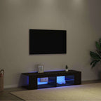 Mueble de TV Roble Negro 135 x 39 x 30 cm Madera de ingeniería