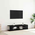Mueble de TV Roble Negro 135 x 39 x 30 cm Madera de ingeniería