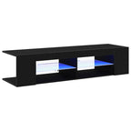 Mueble de TV Roble Negro 135 x 39 x 30 cm Madera de ingeniería