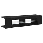 Mueble de TV Roble Negro 135 x 39 x 30 cm Madera de ingeniería