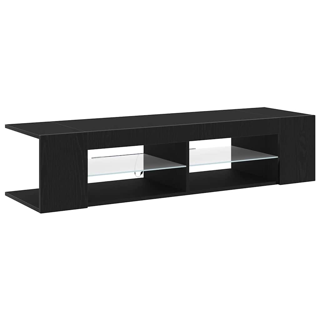 Mueble de TV Roble Negro 135 x 39 x 30 cm Madera de ingeniería