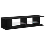 Mueble de TV Roble Negro 135 x 39 x 30 cm Madera de ingeniería